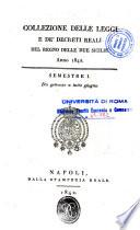 Collezione delle leggi e de' decreti reali del Regno delle Due Sicilie