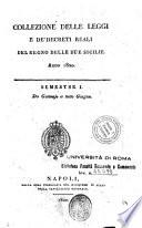 Collezione delle leggi e de' decreti reali del Regno delle Due Sicilie