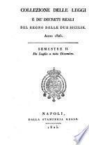 Collezione delle Leggi e de'Decreti Reali del Regno delle Due Sicilie