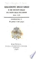 Collezione delle leggi e de'decreti reali del regno delle Due Sicilie