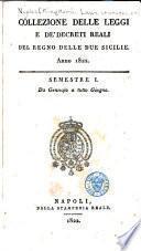 Collezione delle leggi e de' decreti reali del regno delle Due Sicilie