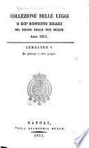 Collezione delle leggi e de'decreti reali del regno delle Due Sicilie