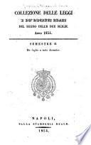 Collezione delle leggi e de'decreti reali del regno delle Due Sicilie