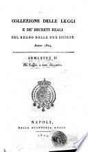 Collezione delle leggi e de' decreti reali del Regno delle Due Sicilie
