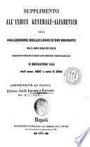 Collezione delle leggi e de' decreti reali del Regno delle Due Sicilie