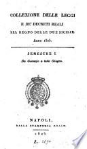Collezione delle leggi e decreti emanati nelle provincie continentali dell'Italia meridionale