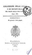 Collezione delle leggi e decreti emanati nelle provincie continentali dell'Italia meridionale