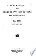 Collezione delle leggi ed atti del governo del regno d'Italia