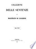 Collezione delle sentenze del magistrato di Cassazione