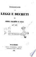 Collezione di leggi e decreti del general Parlamento di Sicilia nel 1848