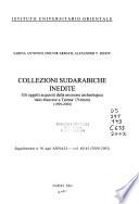 Collezioni sudarabiche inedite