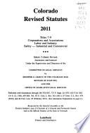 Colorado Revised Statutes