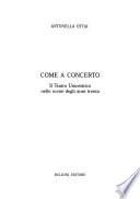 Come a concerto