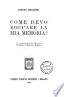 Come devo educare la mia memoria?