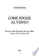 Come foglie al vento