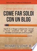 Come gestire un blog, Come far soldi con un blog.
