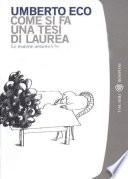 Come si fa una tesi di laurea