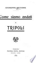 Come siamo andati a Tripoli