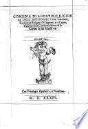 Comedia ... intittolata i tre tiranni, recitata in Bologna a N. Signore, et a Cesare, il giorno de la commemoratione de la corona di sua Maestà