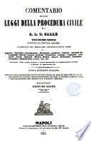 Comentario sulle leggi della procedura civile