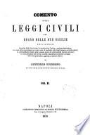 *Comento sulle leggi civili
