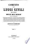 *Comento sulle leggi civili