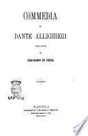 Commedia di Dante Allighieri. Inferno con note di Gregorio Di Siena
