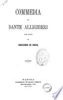Commedia di Dante Allighieri. Inferno con note di Gregorio Di Siena