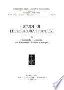 Commedia e comicità nel Cinquecento francese e europeo
