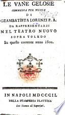 Commedia per musica ... da rappresentarsi nel Teatro Nuovo sopra Toledo in questo corrente anno 1802