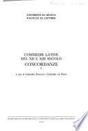 Commedie latine del XII e XIII secolo