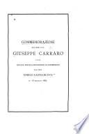 Commemorazione del prof. cav. Giuseppe Carraro letta alla R. Scuola superiore di commercio