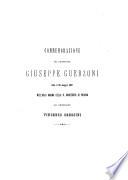 Commemorazione del professore Giuseppe Guerzoni letta il 29 maggio 1887 nell'aula magna della R. Università di Padova