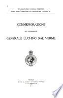 Commemorazione del vicepresidente generale Luchino dal Verme