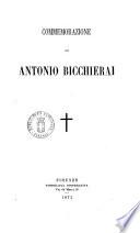 Commemorazione di Antonio Bicchierai [Luigi Venturi]