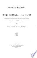 Commemorazione di Bartolommeo Capasso, presidente della Società napoletana di storia patria