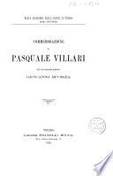 Commemorazione di Pasquale Villari