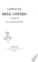 Commentari dell'Ateneo di Brescia per l'anno ...
