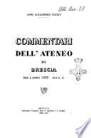 Commentari dell'Ateneo di Brescia per l'anno ...