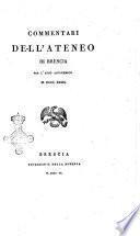 Commentari dell'Ateneo di Brescia per l'anno ...
