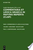 Commentaria et lexica graeca in papyris reperta (CLGP)