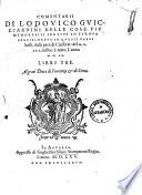 Commentarii di Lodovico Guicciardini delle cose piu memorabili seguite in Europa specialmente in questi Paesi bassi 1529 - 1560