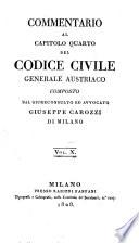 Commentario al codice civile universale austriaco