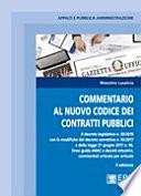 COMMENTARIO al nuovo Codice dei contratti pubblici
