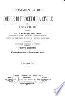 Commentario del Codice di procedura civile del regno d'Italia