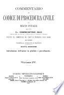 Commentario del Codice di procedura civile del regno d'Italia