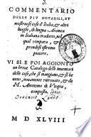 Commentario delle piu notabili, et mostruose cose d'Italia, et altri luoghi,di lingua aramea in italiana tradotto, nel qual s'impara, et prendesi istremo piacere. Vi si è poi aggionto un breue catalogo delli inuentori delle cose, che si mangiano, et si beueno, nouamente ritrouato, et da m. Anonymo di Vtopia, composto [/Suisnetroh Sudnal rotua tse!