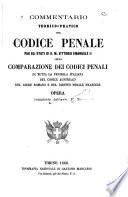 Commentario teorico-pratico de Codice penale per gli stati di S.M. Vittorio Emanuele II