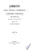 Commento alla Divina commedia d'Anonimo Fiorentino del secolo 14, ora per la prima volta stampato, a cura di Pietro Fanfani