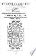 Commento in tutti i libri del vecchio e nuovo testamento, dalla hebraica verita e fonte greco per esso trad. in lingua toscana